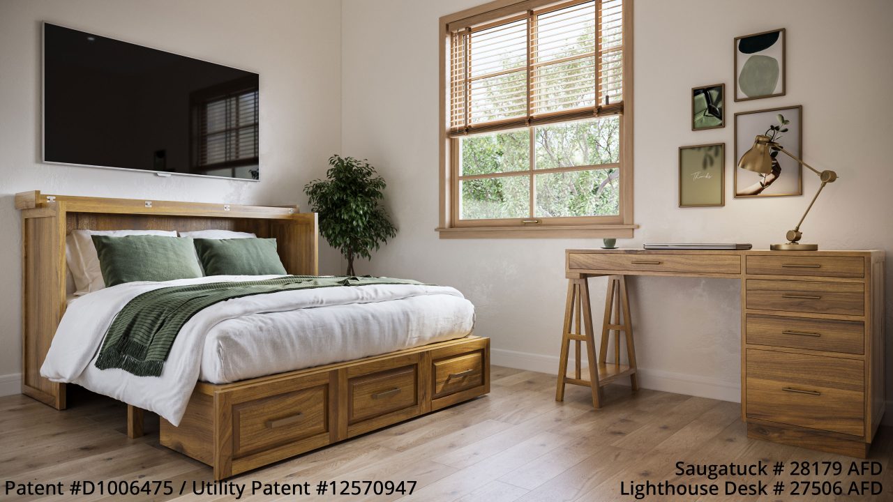 あっちゃん　francfranc サンクチェスト Saugatuck #28179 AFD - Natural Teak - Best Chest™ Murphy Beds